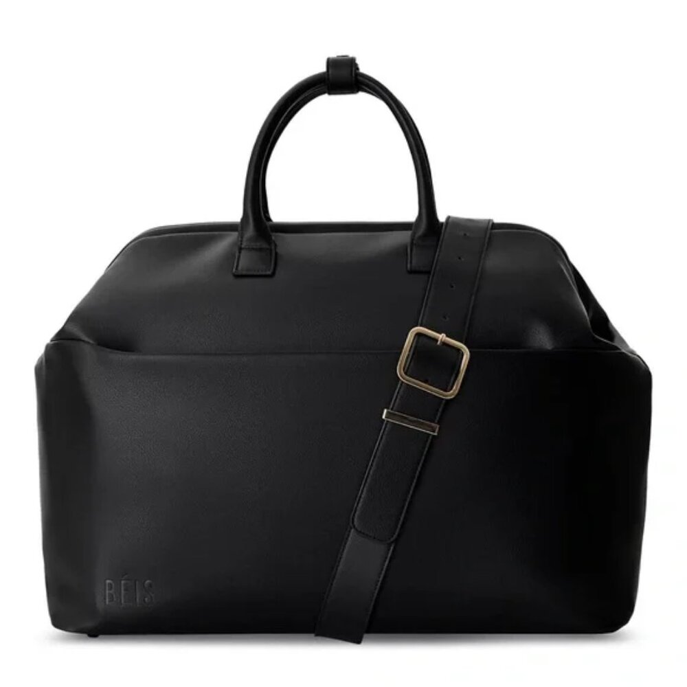 BEIS THE ESSENTIAL WEEKENDER BAG IN BLACK - SOLD OUT